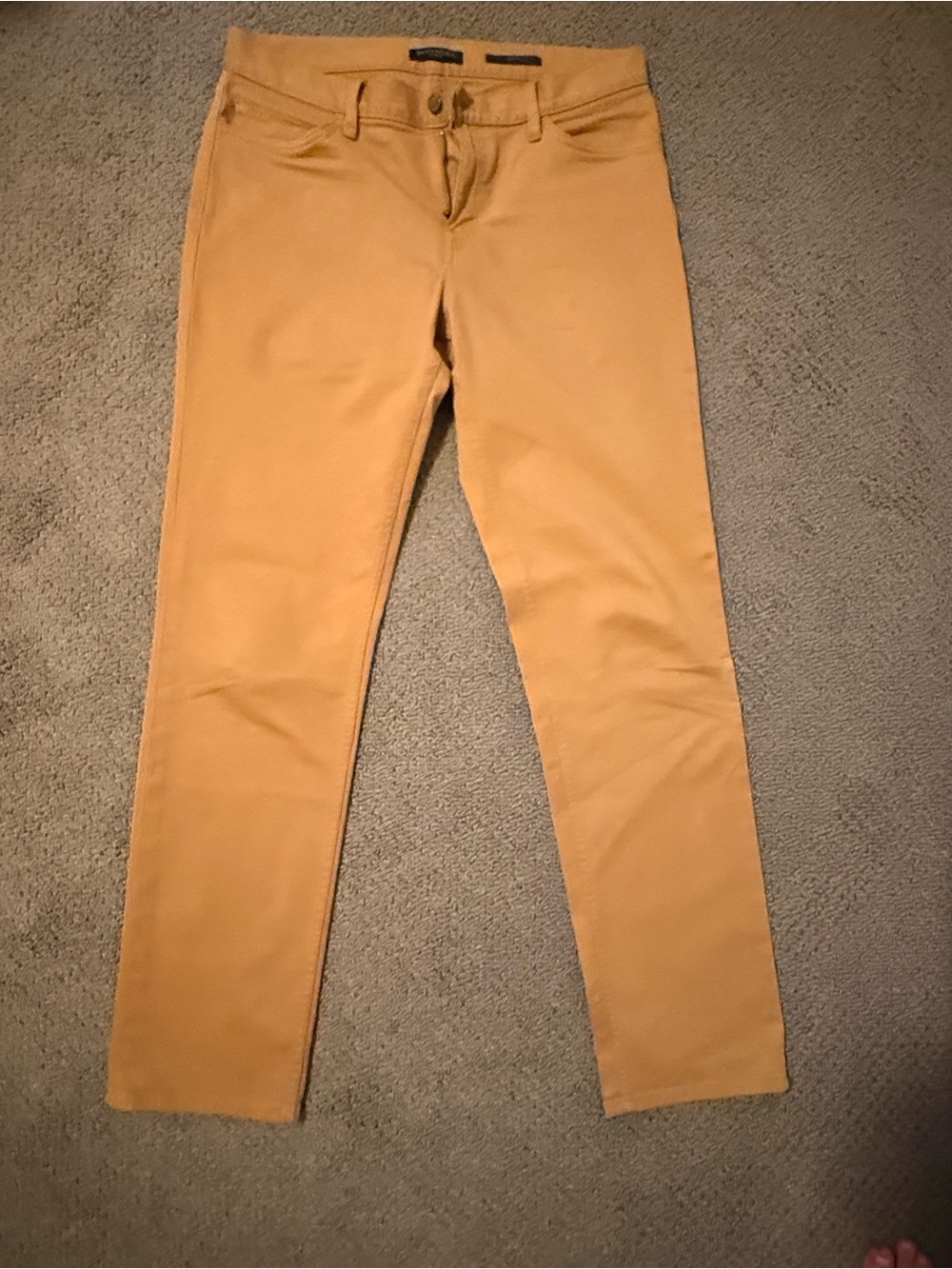 Banana Republic Traveler Mustard Yellow Skinny Pants slim fit 32x32
